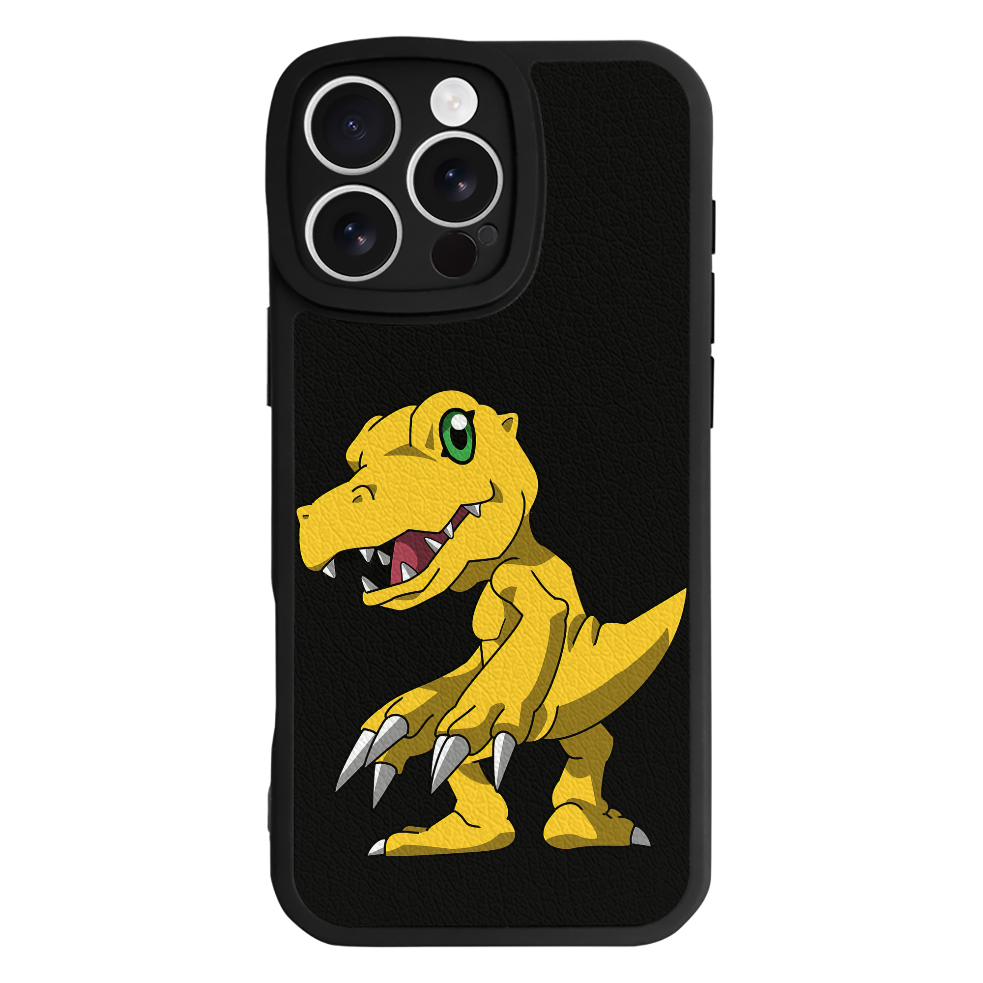 （画像用） Digimon デジタルモンスター/デジモン 【iPhone 16シリーズ対応】シリコンスマホケース（レザー調） 材質：シリコン